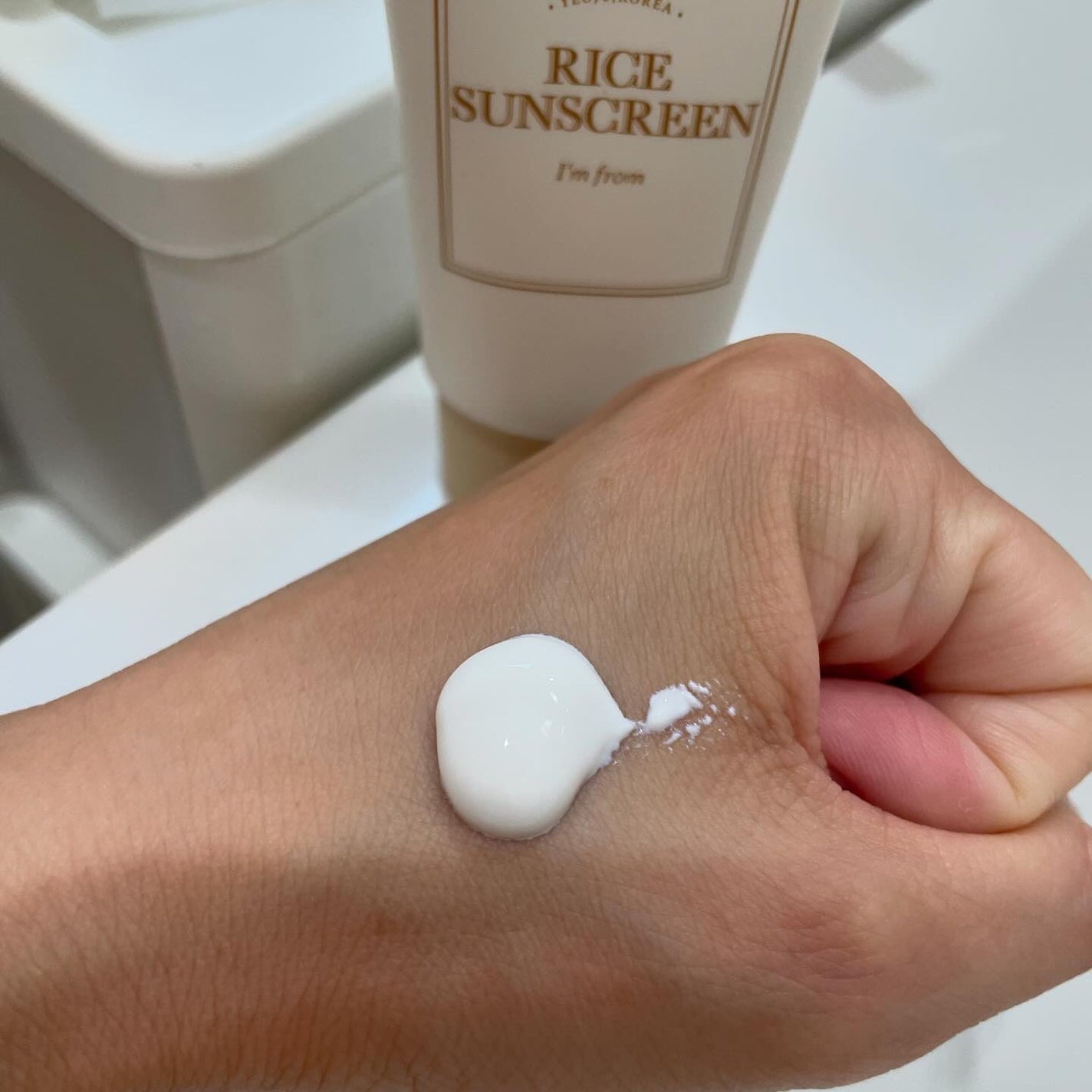 ライスサンスクリーン/I'm from/日焼け止めクリームを使ったクチコミ(4枚目)