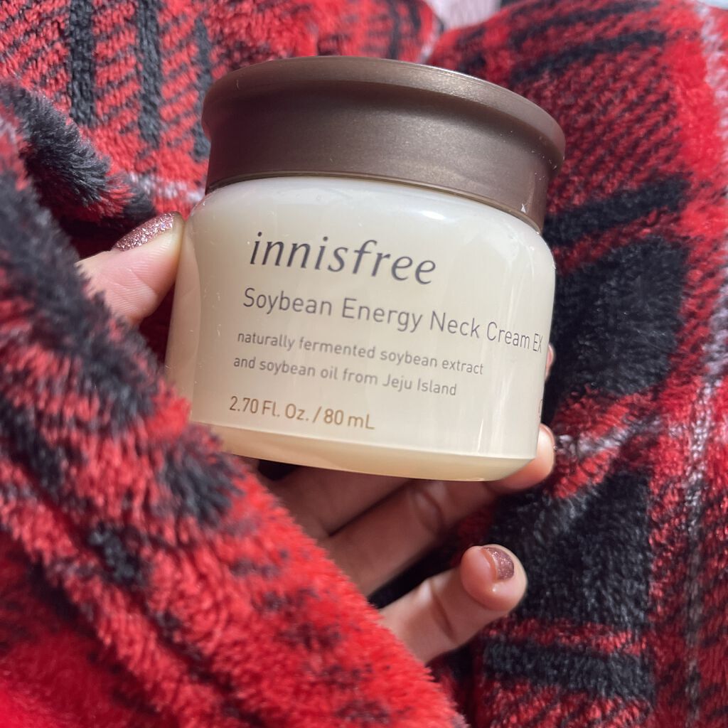 ソイビーンエネルギー　ネッククリーム　EX/innisfree/フェイスクリームを使ったクチコミ（1枚目）