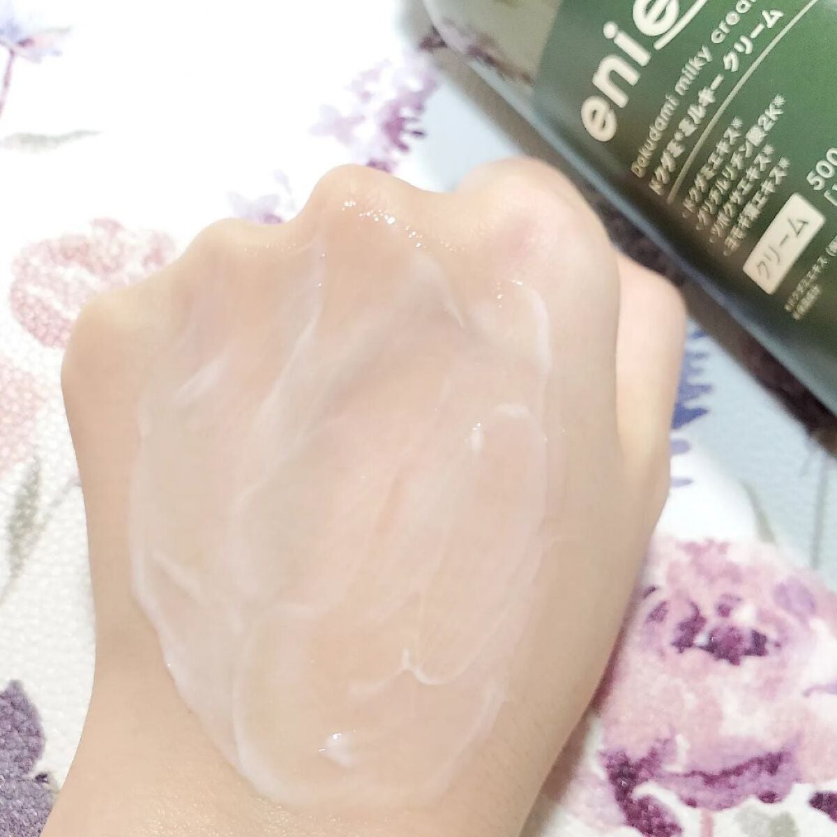 ドクダミミルキークリーム/enieni /フェイスクリームを使ったクチコミ(4枚目)