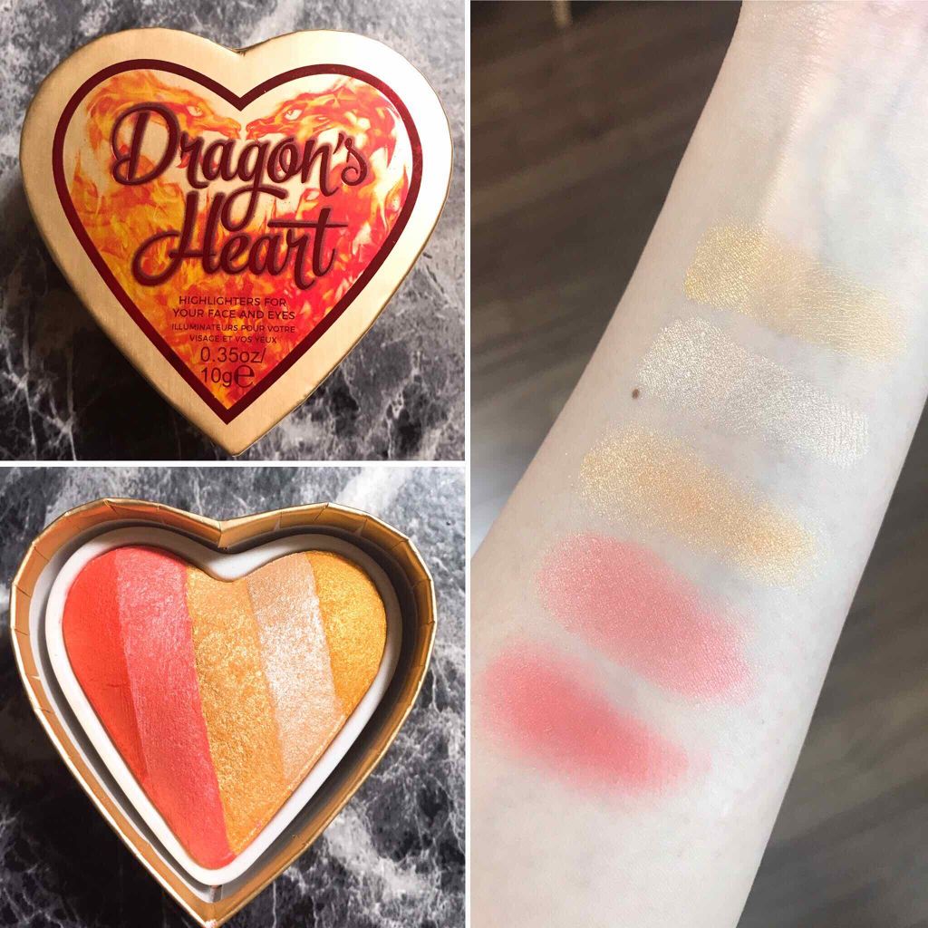 ハートハイライター ドラゴンハート/MAKEUP REVOLUTION/パウダーハイライトを使ったクチコミ(1枚目)