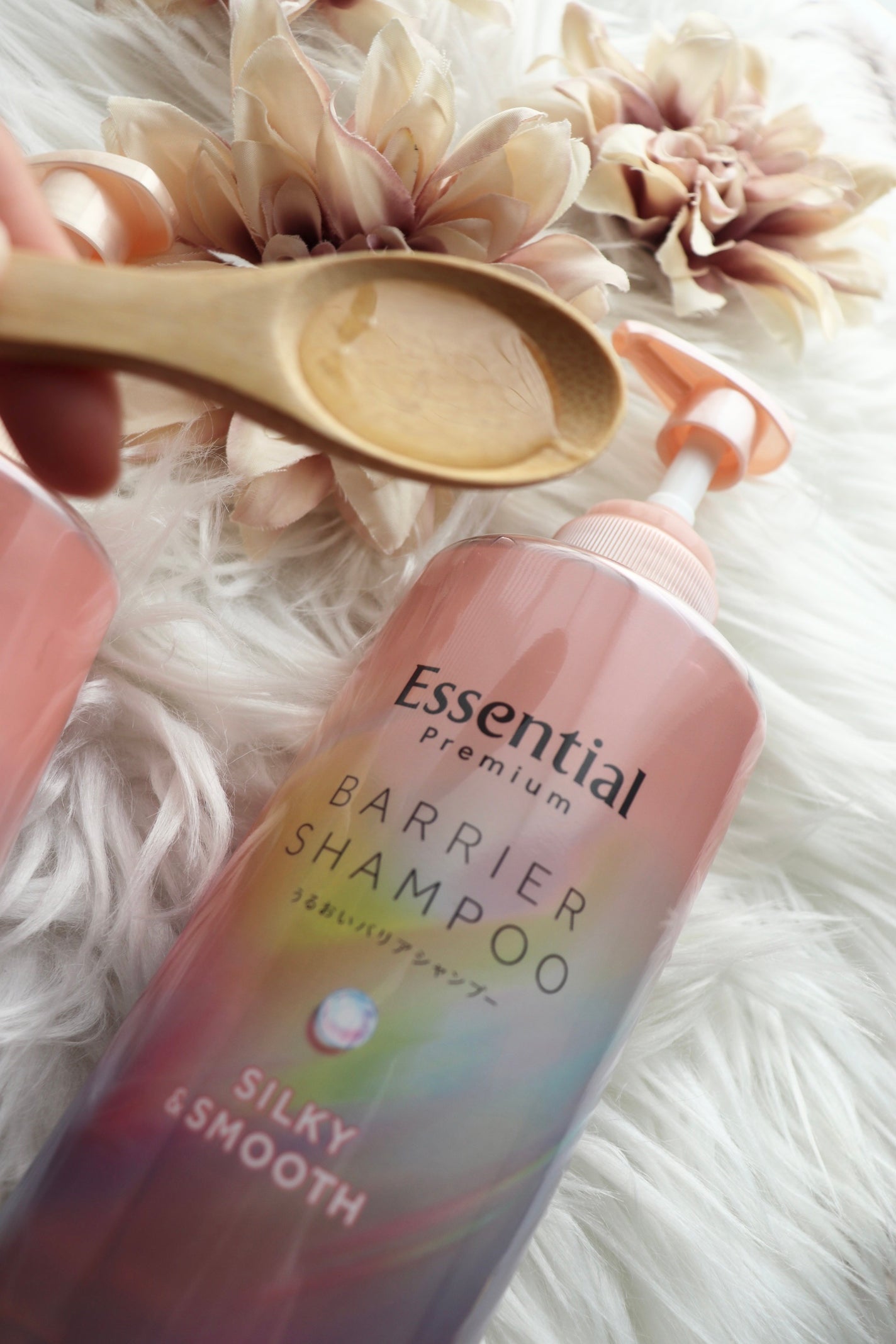 エッセンシャルプレミアム バリアシャンプー・コンディショナー シルキー&スムース/エッセンシャル/市販シャンプーを使ったクチコミ(2枚目)