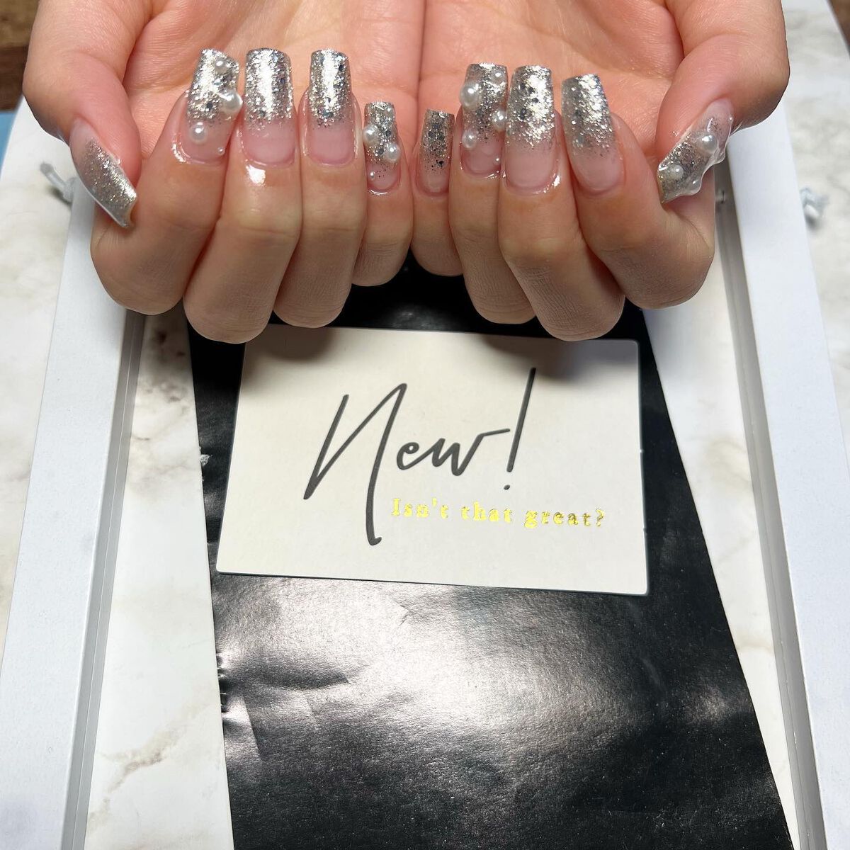 #シルバーネイル,#ネイル,#ニュアンスネイル,#スカルプネイル,#ジェルネイル,#ママネイル,#ギャルネイル,#大人ネイル,#派手ネイル,#やり放題ネイル,#城陽ネイル,#京都ネイル,#大阪ネイル,#奈良ネイルのネイルデザイン