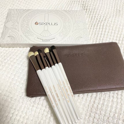 SIXPLUS ホワイトパール アイメイクブラシ 7本セット/SIXPLUS/メイクブラシを使ったクチコミ(1枚目)