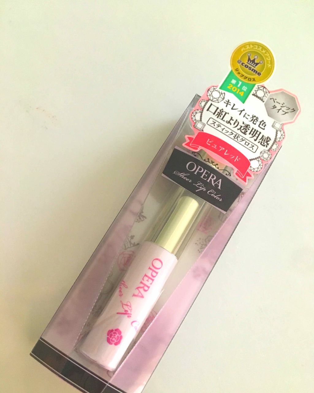 シアーリップカラー（旧） レッド/OPERA/リップグロスを使ったクチコミ（1枚目）