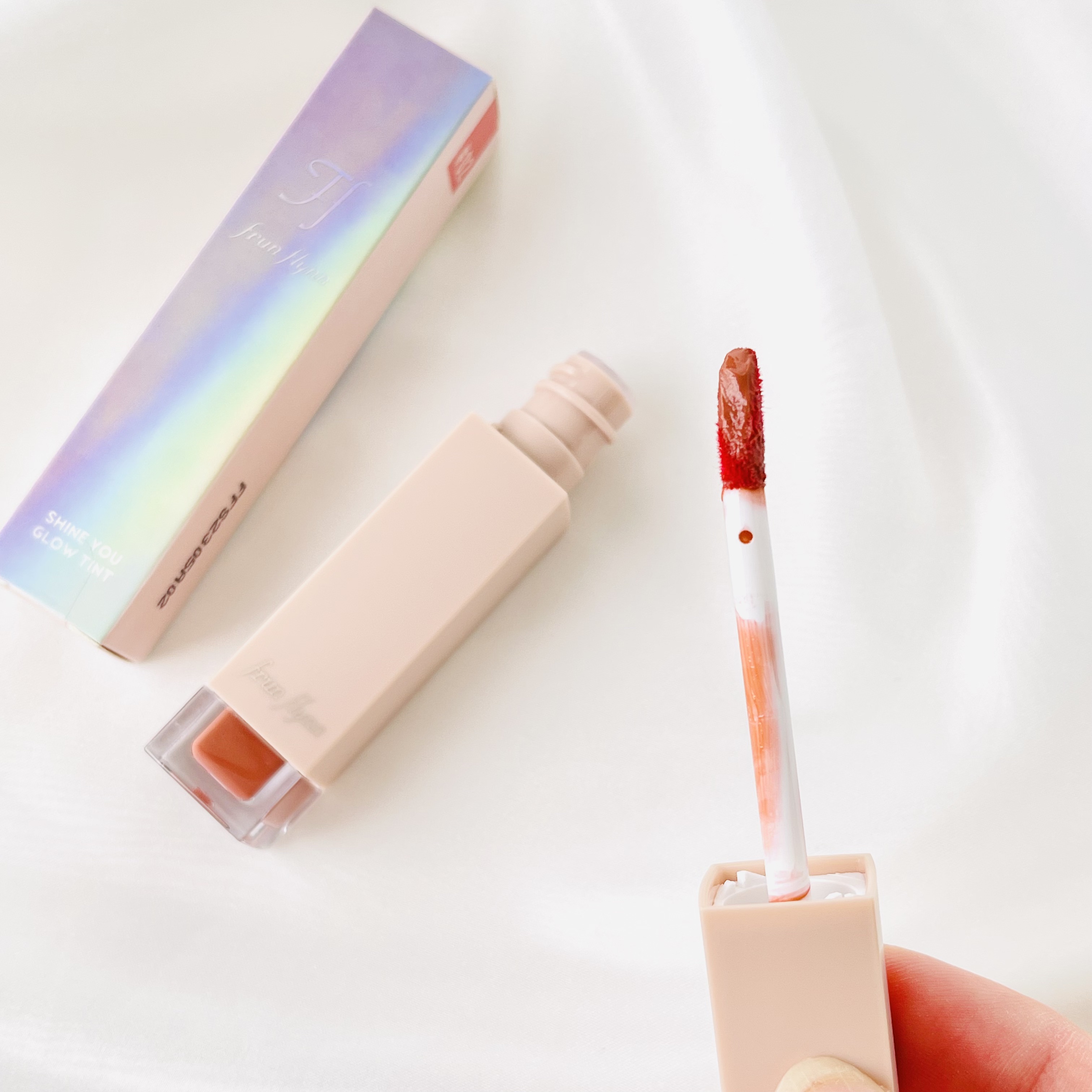 frunflynn シャインユー グロウティント 02 オールドローズ/frunflynn/リップティントを使ったクチコミ（3枚目）