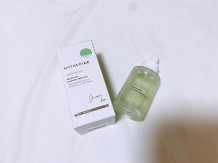 HATHERINE グリーンビーカーミングアンプルのクチコミ「🐢HATHERINE グリーンビーカーミングアンプル🐢
30ml
❤️GOOD❤️
・保湿◎.....」(1枚目)