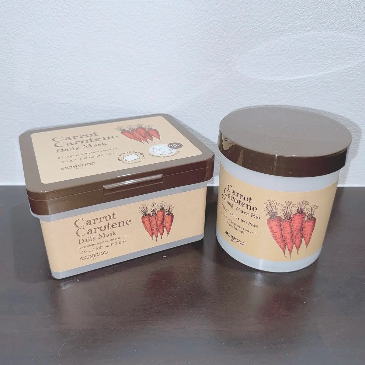 キャロットカロテン カーミングウォーターパッド/SKINFOOD/トナーパッドを使ったクチコミ（1枚目）