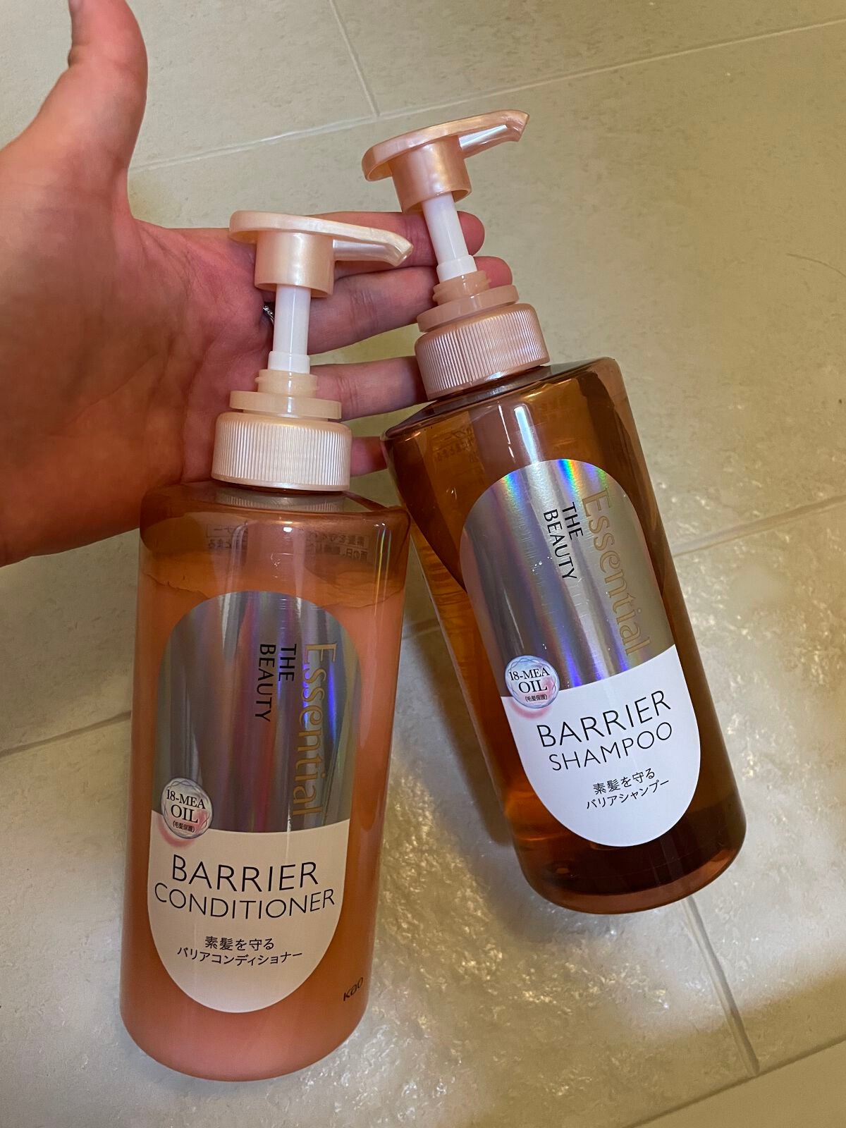 ザビューティ 髪のキメ美容素髪を守る バリアシャンプー/コンディショナー/エッセンシャル/シャンプー・コンディショナーを使ったクチコミ(1枚目)