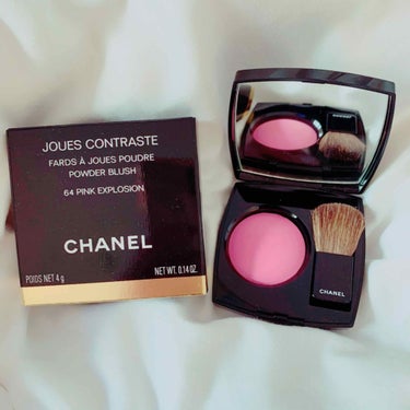 CHANEL ジュ コントゥラストのクチコミ「💄久しぶりのピンクチーク💓💄

シャネル
ジュ コントゥラスト
64ピンクエクスプロージョン
.....」（1枚目）