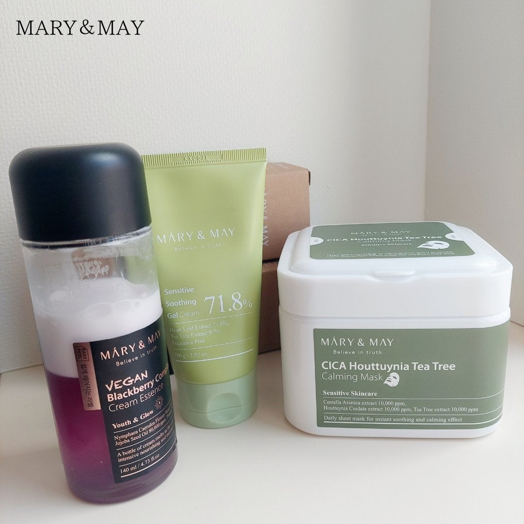 シカドクダミ+ティーツリーカーミングマスク/MARY&MAY/シートマスク・パックを使ったクチコミ(1枚目)
