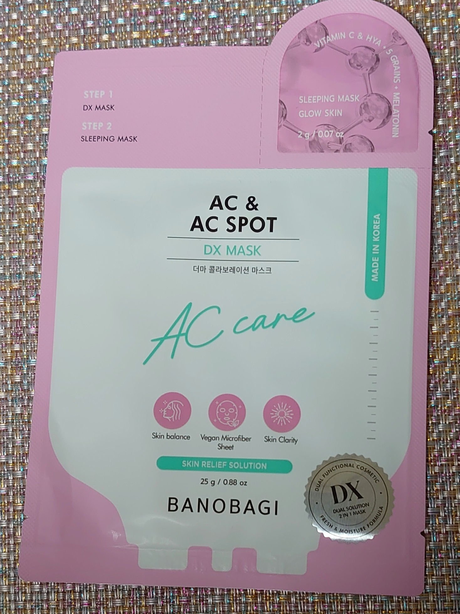 DXマスク AC&AC スポット/BANOBAGI/シートマスク・パックを使ったクチコミ（1枚目）