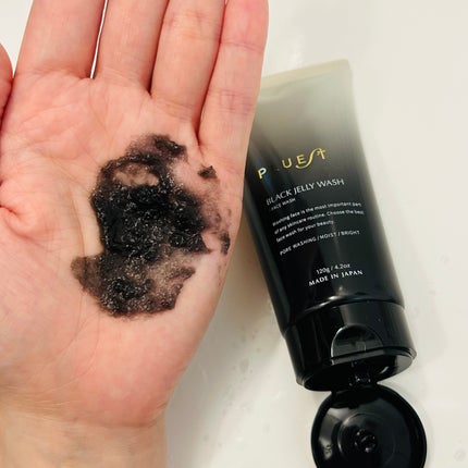 BLACK JELLY WASH(ブラックジェリーウォッシュ)/PLUEST/その他洗顔料を使ったクチコミ(3枚目)