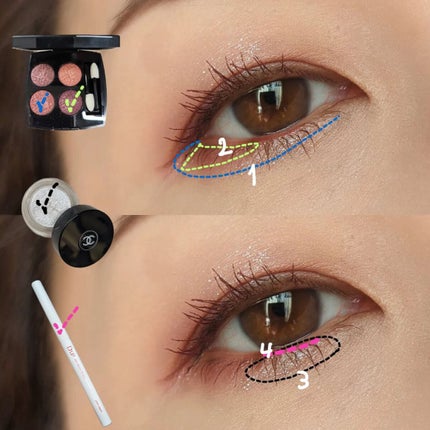 レ キャトル オンブル ツイード/CHANEL/アイシャドウパレットを使ったクチコミ(5枚目)