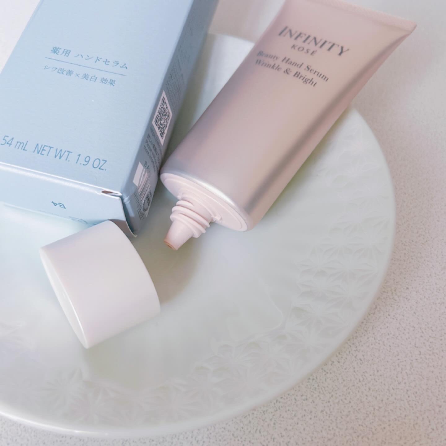 インフィニティ　ビューティーハンドセラム リンクル＆ブライト [医薬部外品]/インフィニティ/ハンドクリームを使ったクチコミ（3枚目）
