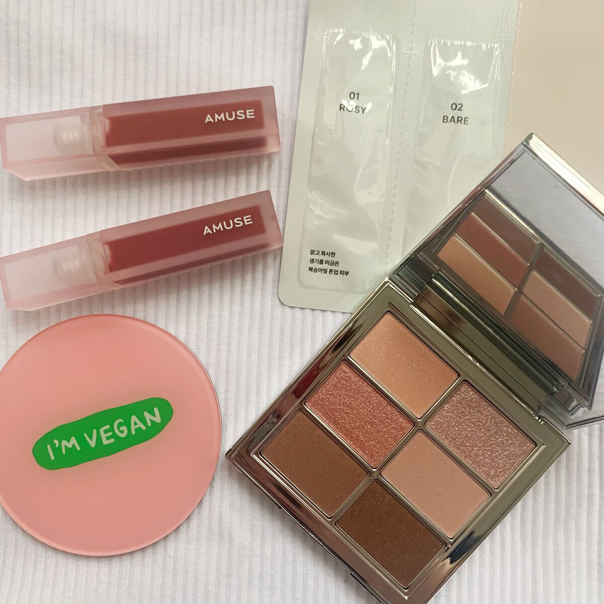 アイ ヴィーガン シアーパレット/AMUSE/アイシャドウパレットを使ったクチコミ（2枚目）