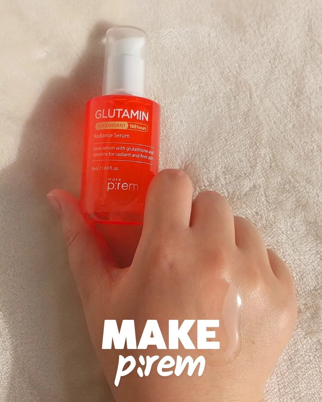 グローベージュトーンアップ日焼け止め/make prem/日焼け止めクリームを使ったクチコミ(2枚目)