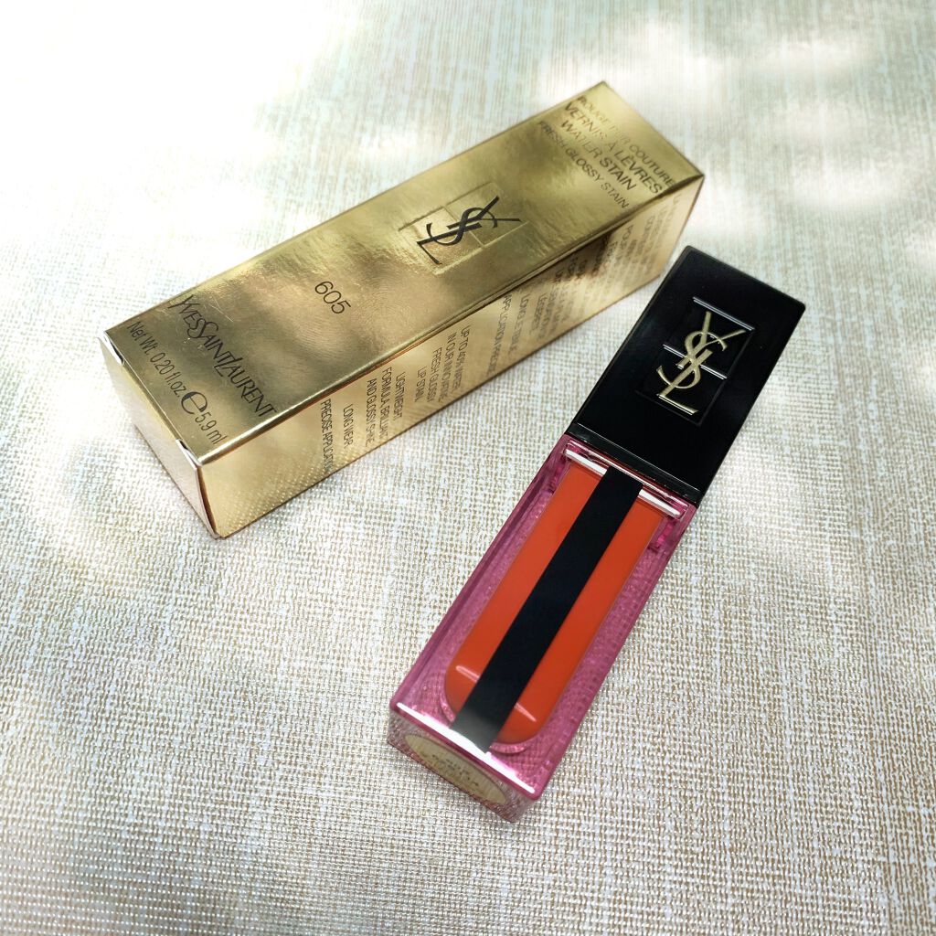 ルージュ ピュールクチュール ヴェルニ ウォーターステイン/YVES SAINT LAURENT BEAUTE/口紅を使ったクチコミ(1枚目)