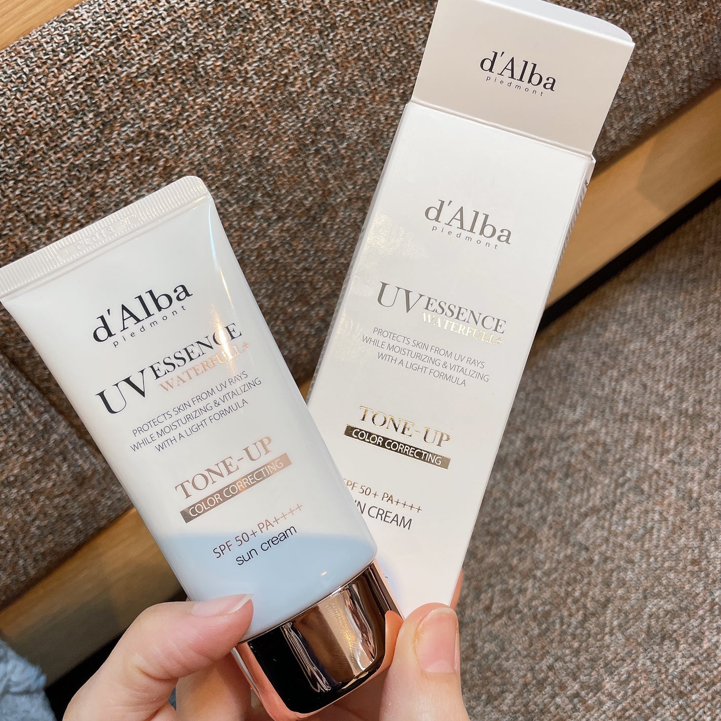 ウォータフルトーンアップサンクリーム/ダルバ/日焼け止めクリームを使ったクチコミ(2枚目)