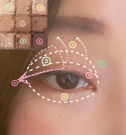 シャドウパレット/dasique/アイシャドウパレットを使ったクチコミ(3枚目)