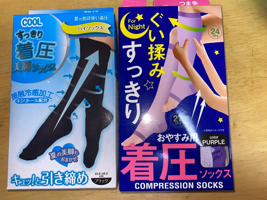 おやすみ着圧ソックス/ドン・キホーテ/着圧ソックス・レギンスを使ったクチコミ(1枚目)