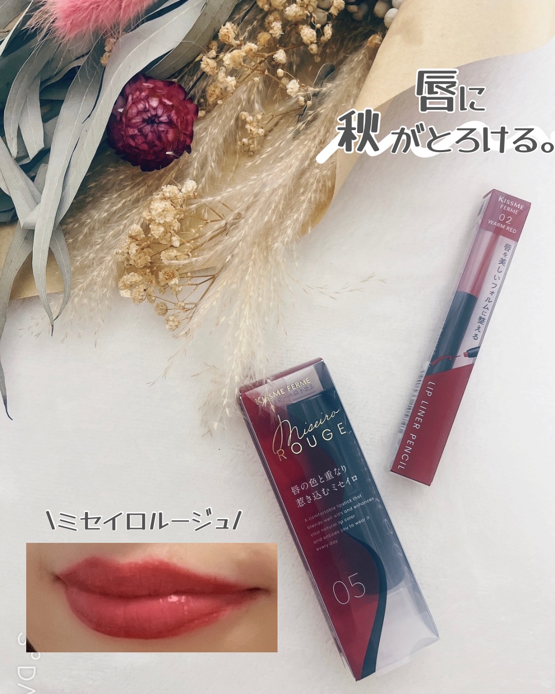 リップライナー/キスミー フェルム/リップライナーを使ったクチコミ（1枚目）