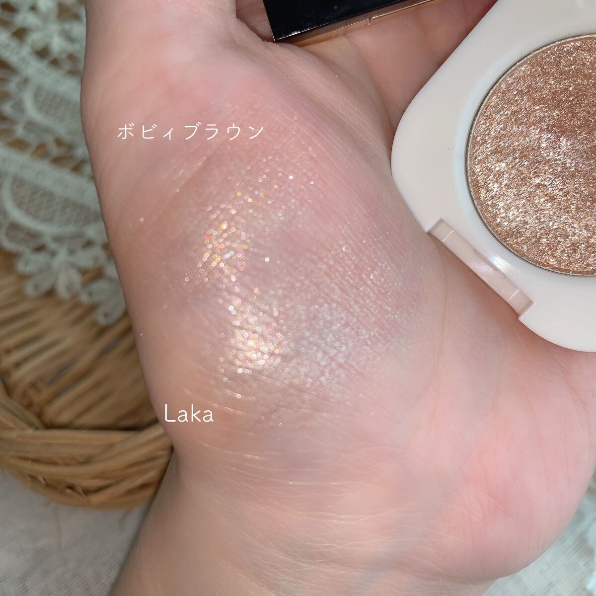 モノアイシャドウ/Laka/単色アイシャドウを使ったクチコミ（3枚目）