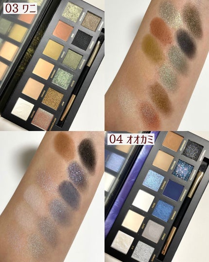 エクスプローラ12色 動物アイシャドウパレット/PERFECT DIARY/アイシャドウパレットを使ったクチコミ(4枚目)