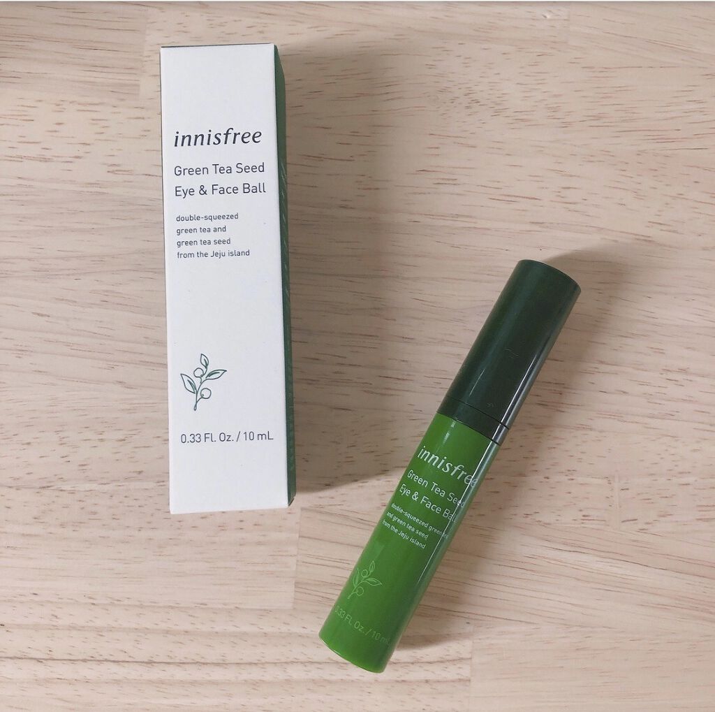 グリーンティーシード アイ＆フェイスボール/innisfree/美容液を使ったクチコミ（1枚目）