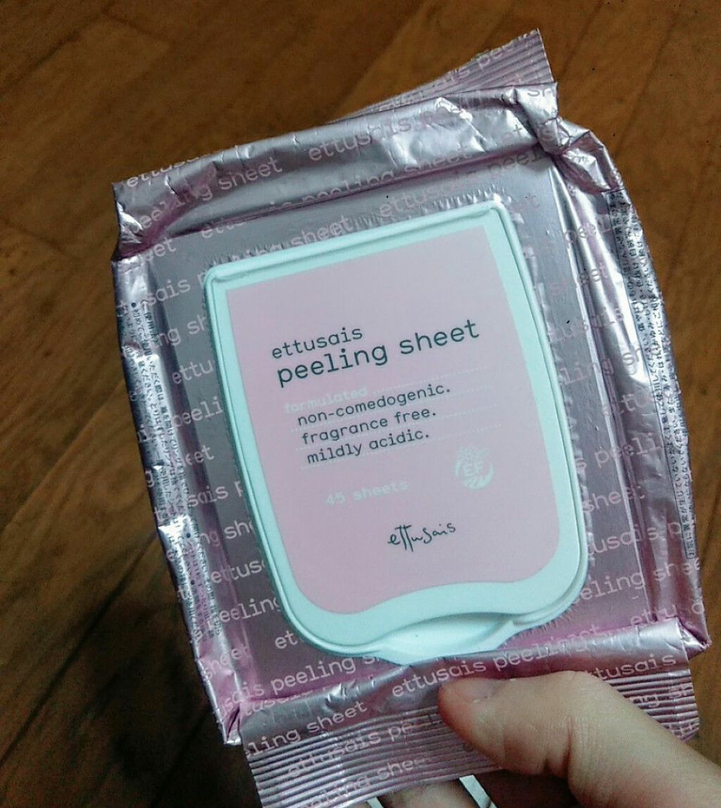 ふきとりピーリングシート しっとり/ettusais/ピーリングを使ったクチコミ（1枚目）
