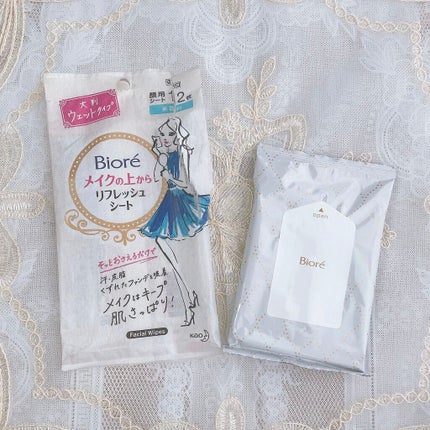 メイクの上からリフレッシュシート/ビオレ/フェイスシートを使ったクチコミ(1枚目)
