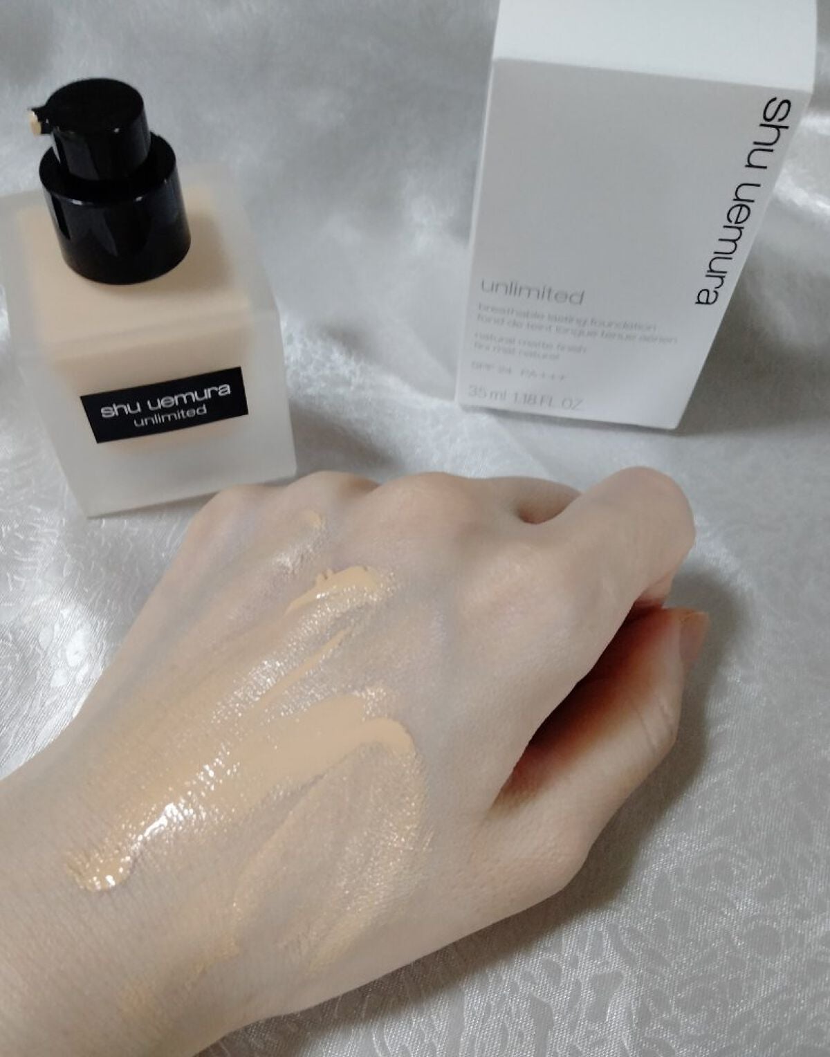 (旧)アンリミテッド ラスティング フルイド/shu uemura/リキッドファンデーションを使ったクチコミ(4枚目)