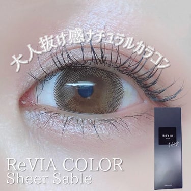 ReVIA 1day [COLOR] Sheer Sable（シアーセーブル）/ReVIA/ワンデー（１DAY）カラコンを使ったクチコミ（1枚目）