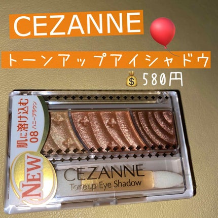 トーンアップアイシャドウ/CEZANNE/アイシャドウパレットを使ったクチコミ(1枚目)