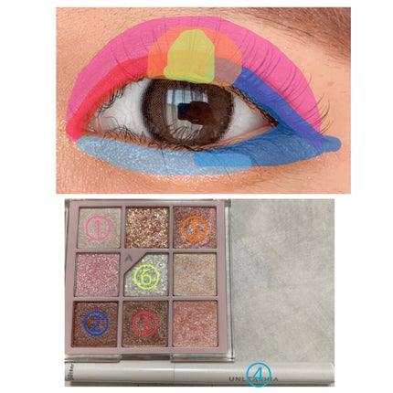 プリティー イージーグリッタースティック/unleashia/グリッターを使ったクチコミ(4枚目)