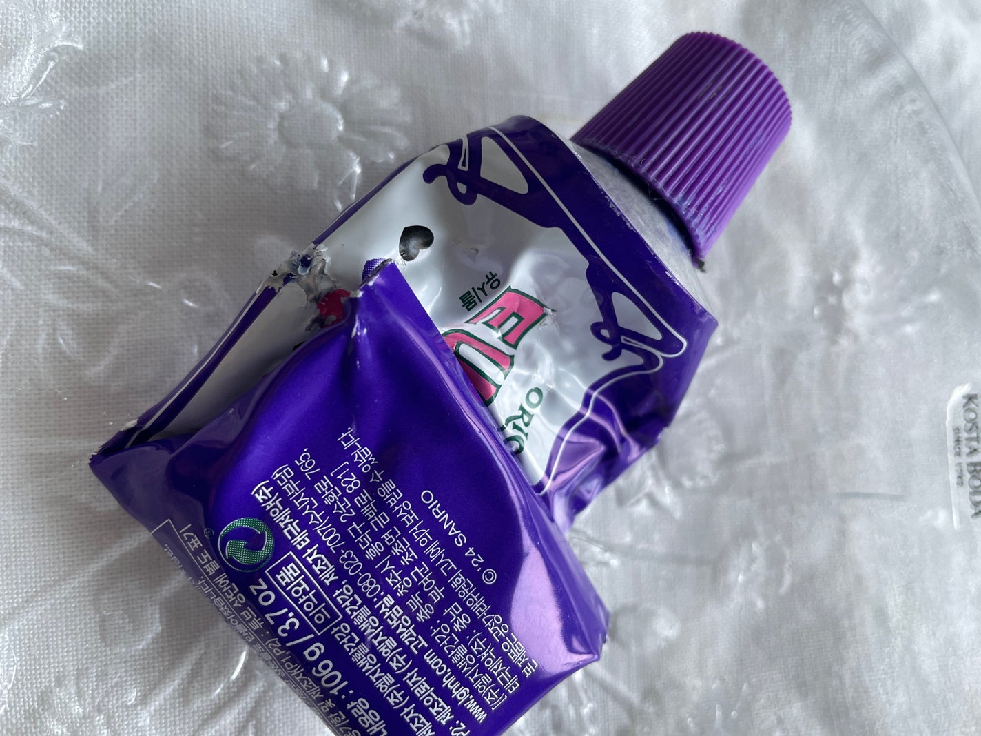 ホワイトパープル歯みがき ピーチフローラルミントの香り/EUTHYMOL/歯磨き粉を使ったクチコミ(1枚目)