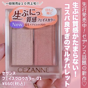 フェイスグロウカラー/CEZANNE/クリームハイライトを使ったクチコミ（2枚目）