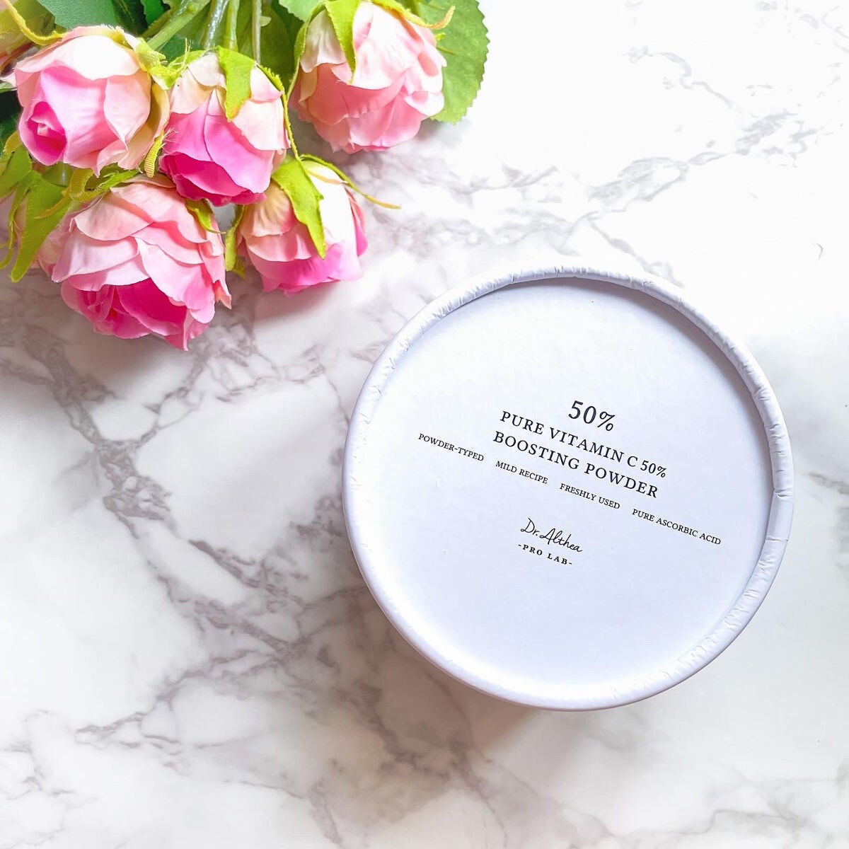 ピュアビタミンC 50% ブースティングパウダー/Dr.Althea/フェイスパウダーを使ったクチコミ(2枚目)