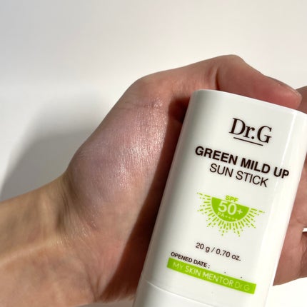 グリーンマイルドサンスティック SPF50+ PA++++/Dr.G/日焼け止めスティックを使ったクチコミ(3枚目)