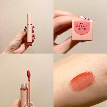 ムードインハンサーウォーターリキッドグロウ/hince/口紅を使ったクチコミ(4枚目)