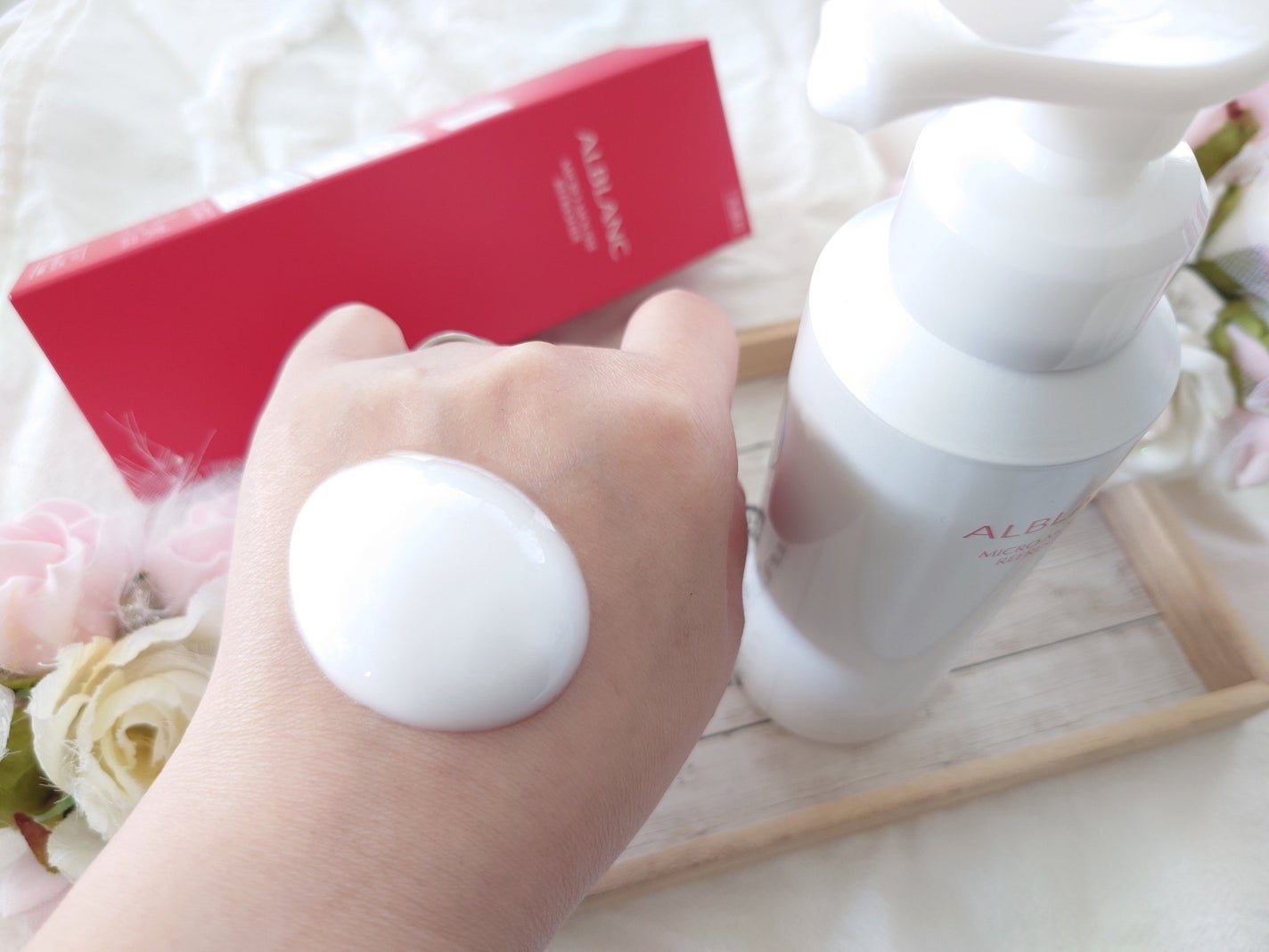 マイクロムース リフレッシャー/ALBLANC/泡洗顔を使ったクチコミ(3枚目)