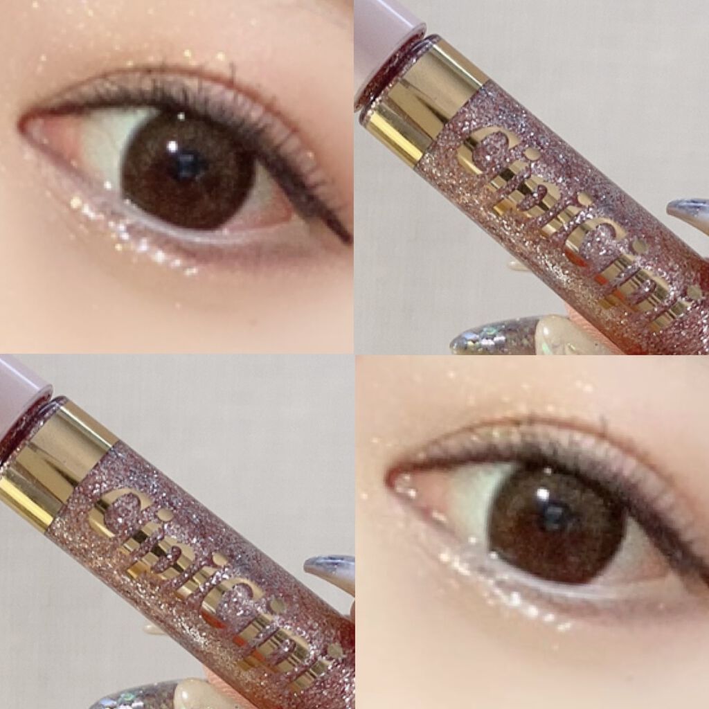 グリッターイルミネーションライナー/CipiCipi/リキッドアイライナーを使ったクチコミ(1枚目)