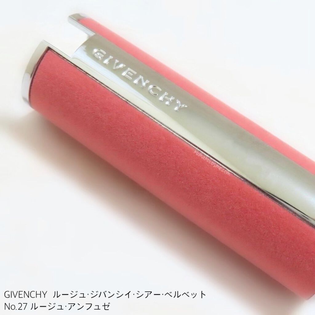 ルージュ・ジバンシイ・シアー・ベルベット/GIVENCHY/口紅を使ったクチコミ(5枚目)