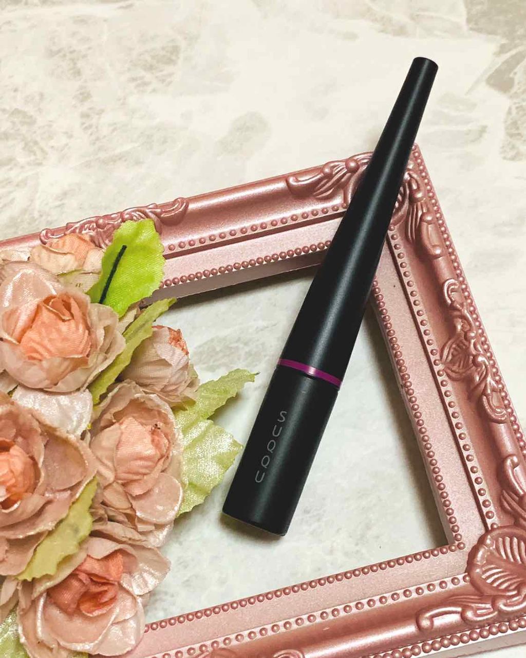 カラー インク リクイド アイライナー 105 キャットピンク/SUQQU/リキッドアイライナーを使ったクチコミ（1枚目）