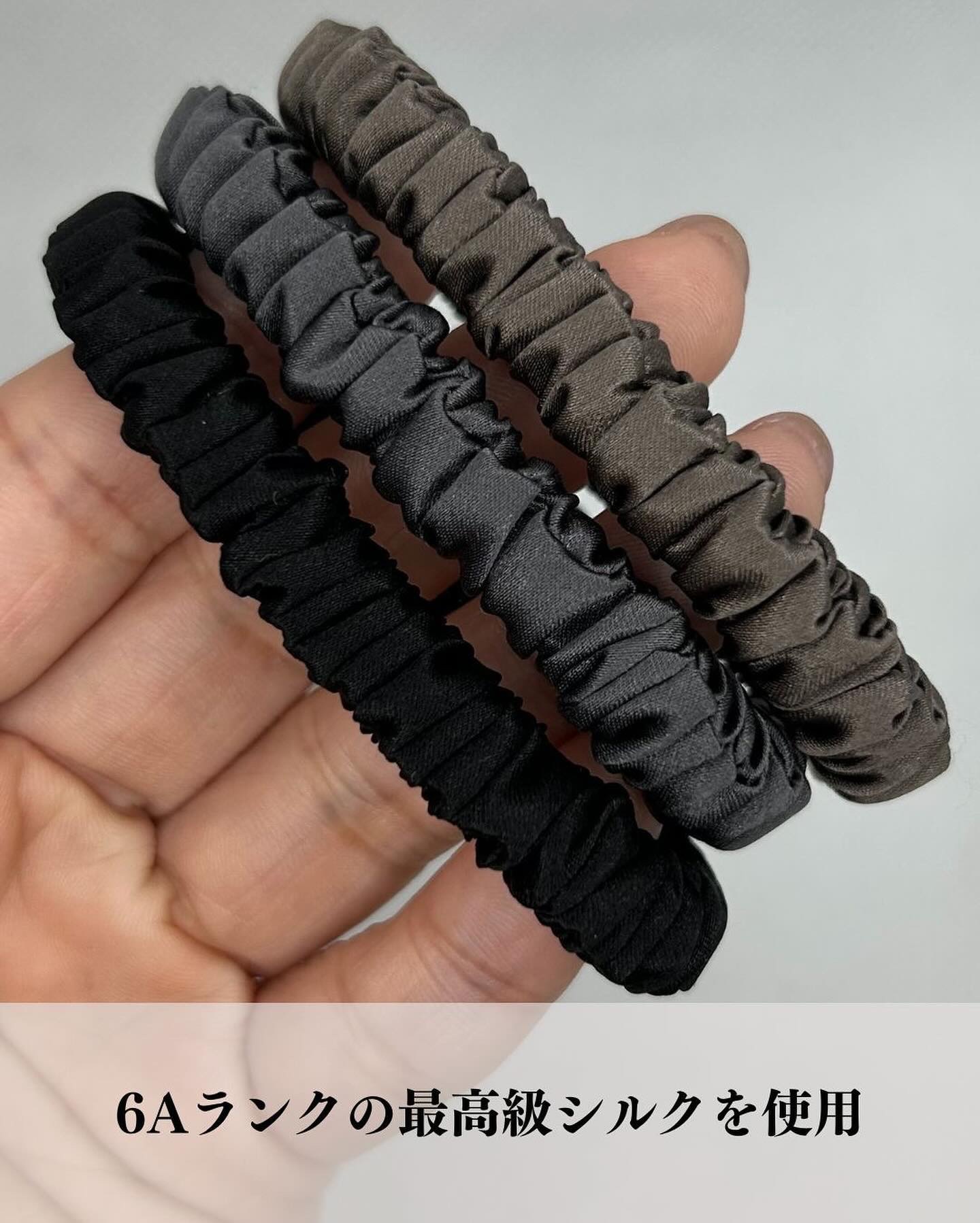 シルクヘアゴム/SEAWIND/ヘアアクセサリーを使ったクチコミ（3枚目）