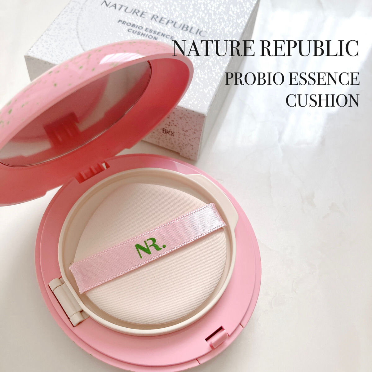 PROBIOエッセンスクッション/ネイチャーリパブリック/クッションファンデーションを使ったクチコミ（2枚目）