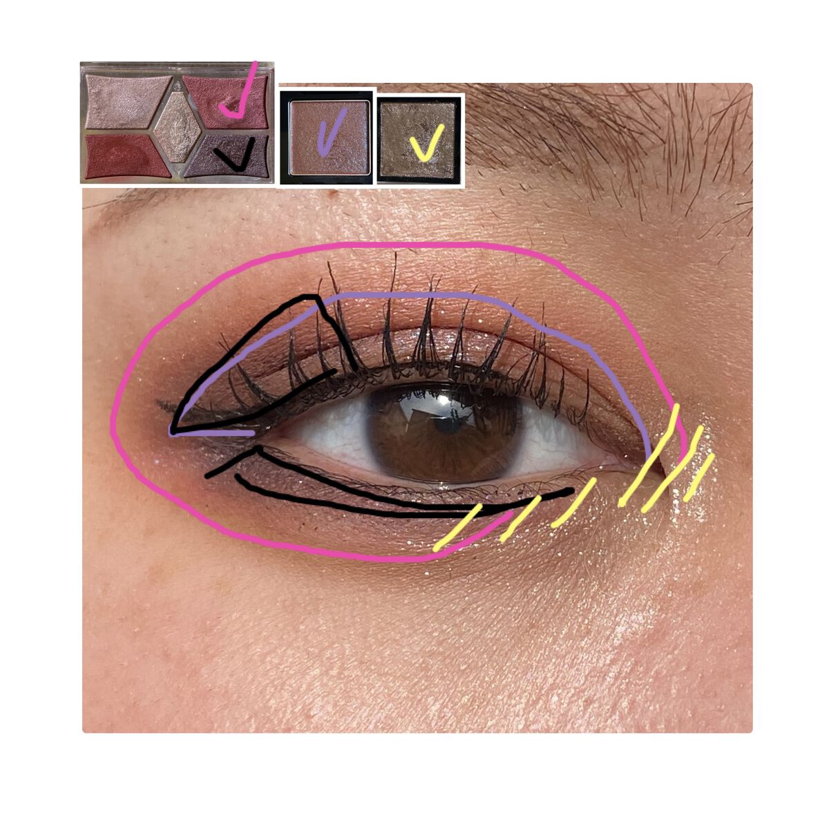 ラズル アイカラー/エレガンス ラズル /単色アイシャドウを使ったクチコミ（3枚目）