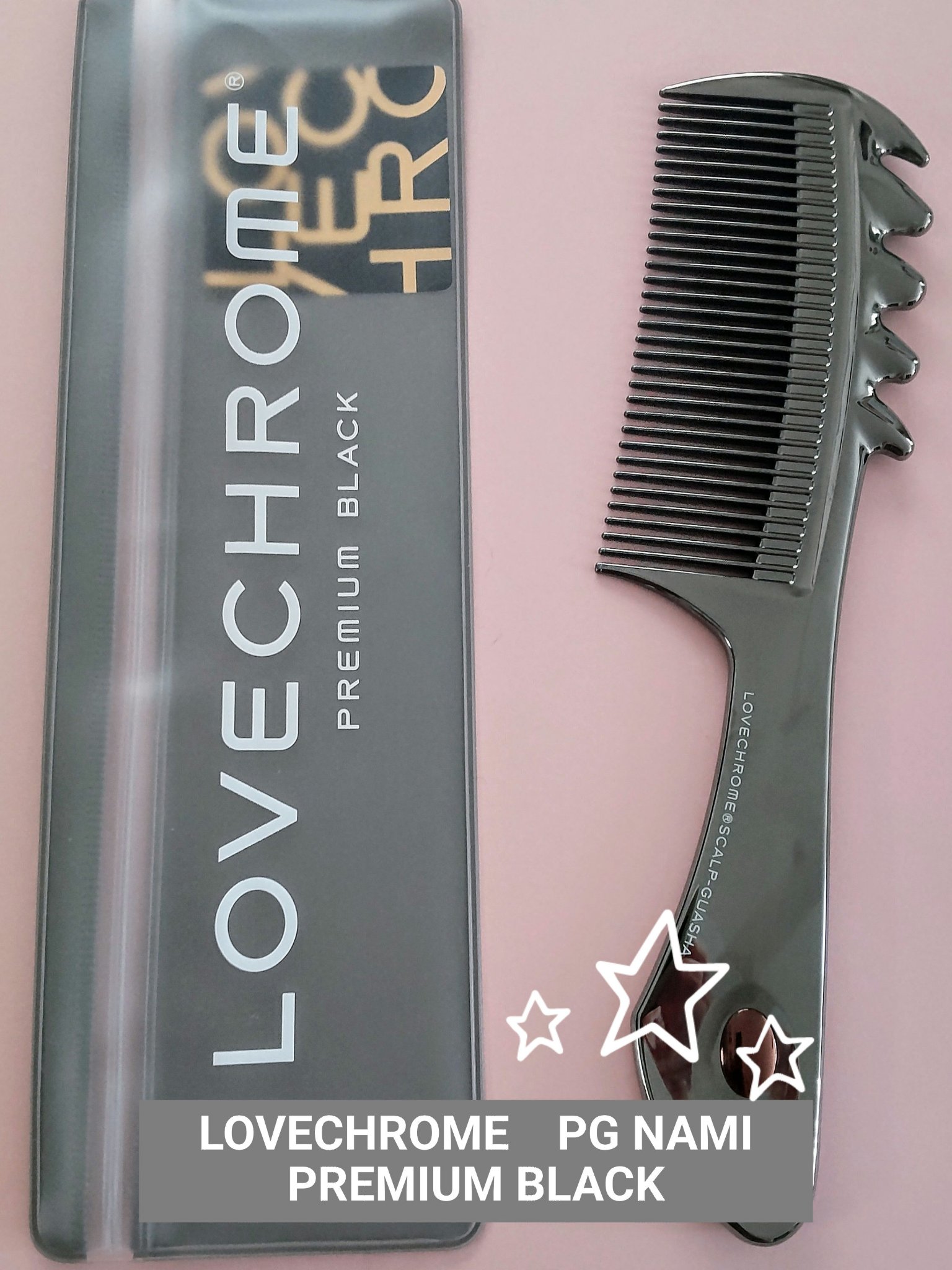 PG NAMI PREMIUM BLACK/LOVECHROME/ヘアコームを使ったクチコミ（1枚目）