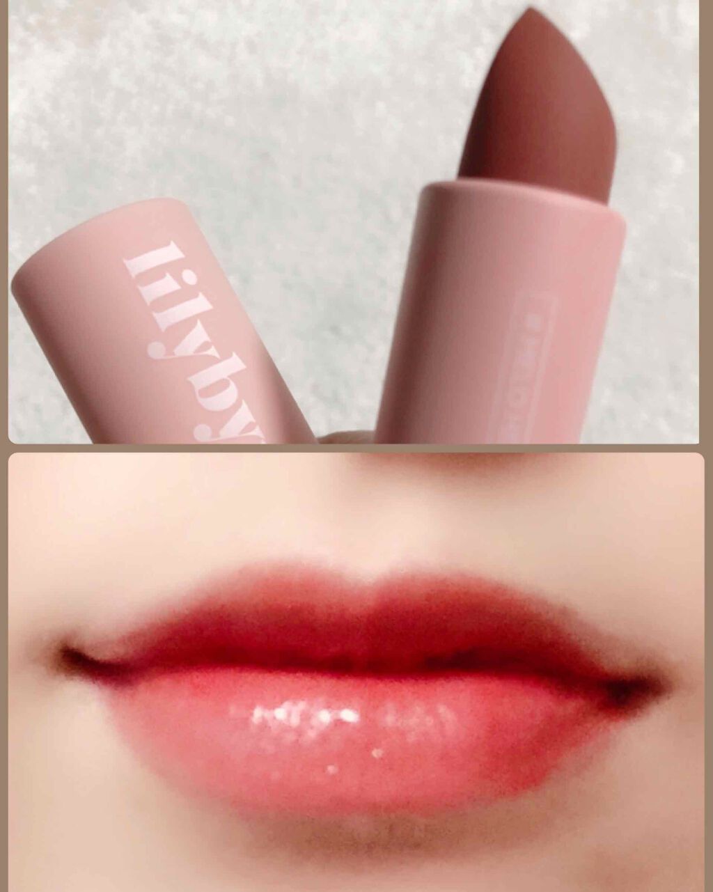 ムードシネママットエンディング #05 メローヘイゼル/lilybyred/口紅を使ったクチコミ（2枚目）