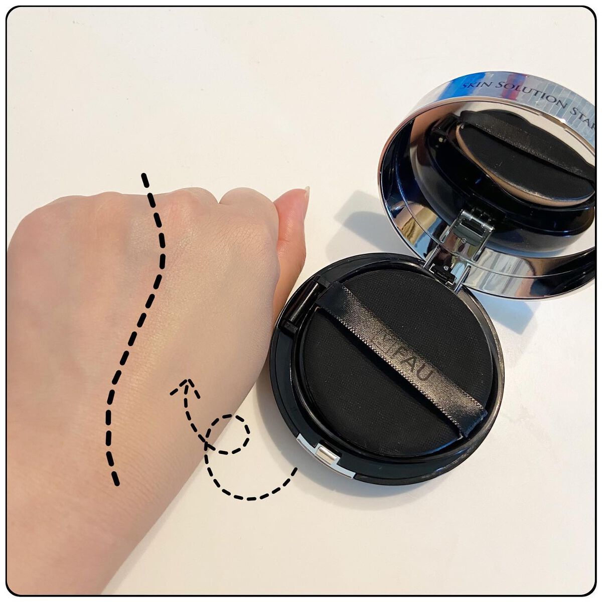 スキンソリューションスタークッション/FAU/クッションファンデーションを使ったクチコミ(3枚目)