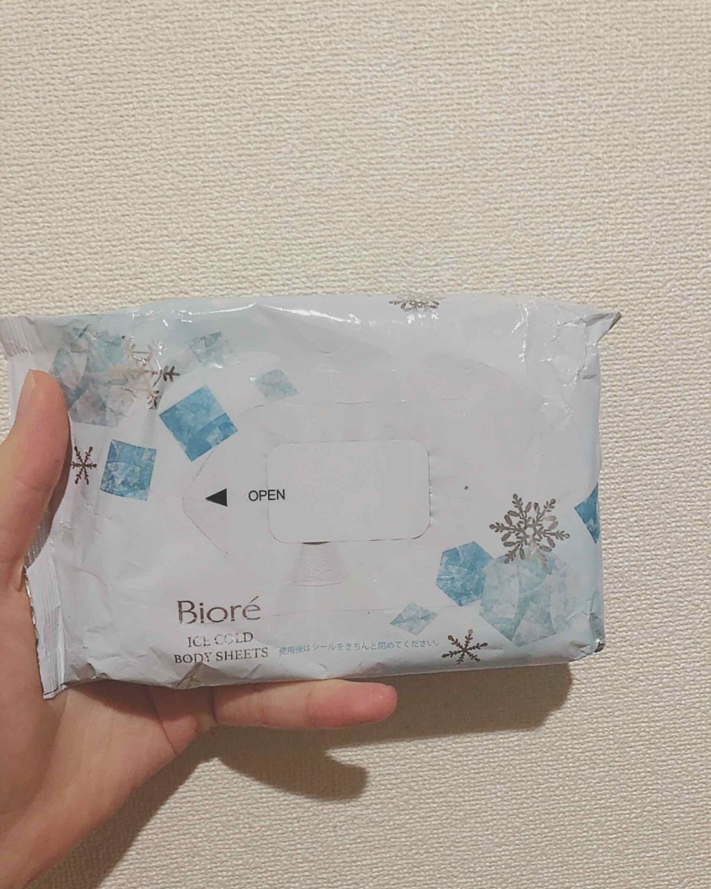 冷シート 無香性/ビオレ/ボディシートを使ったクチコミ(1枚目)